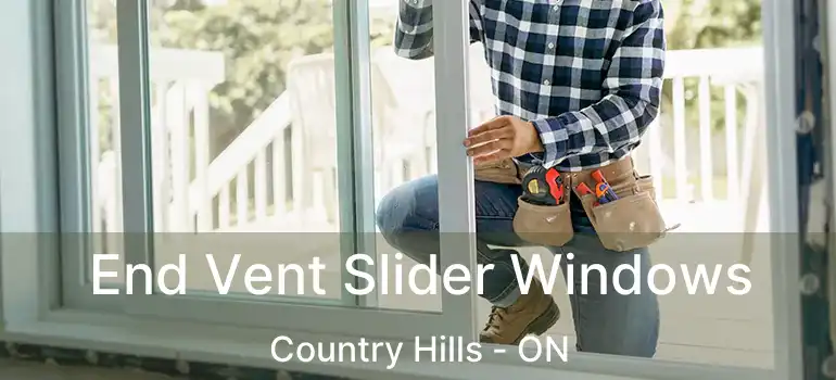  End Vent Slider Windows Country Hills - ON