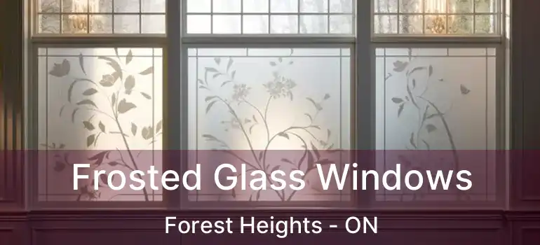  Frosted Glass Windows Forest Heights - ON