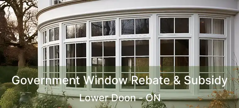  Government Window Rebate & Subsidy Lower Doon - ON