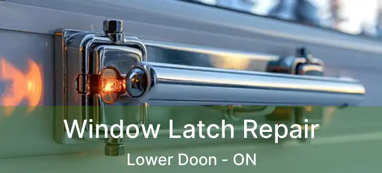  Window Latch Repair Lower Doon - ON